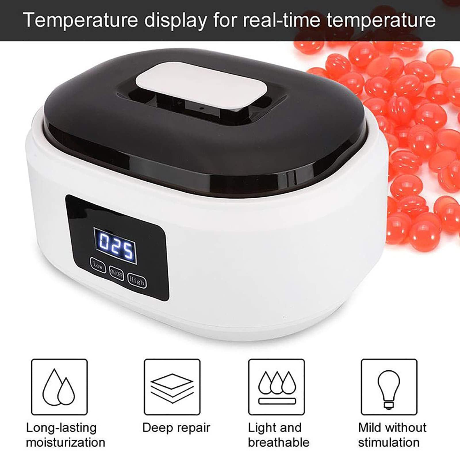 Macchina per la cera di paraffina, bagno di paraffina per mani e piedi, scaldino da 300 W per depilazione, candela fai da te, 3500 ml, bagno di paraffina a fusione rapida, temperatura regolabile,