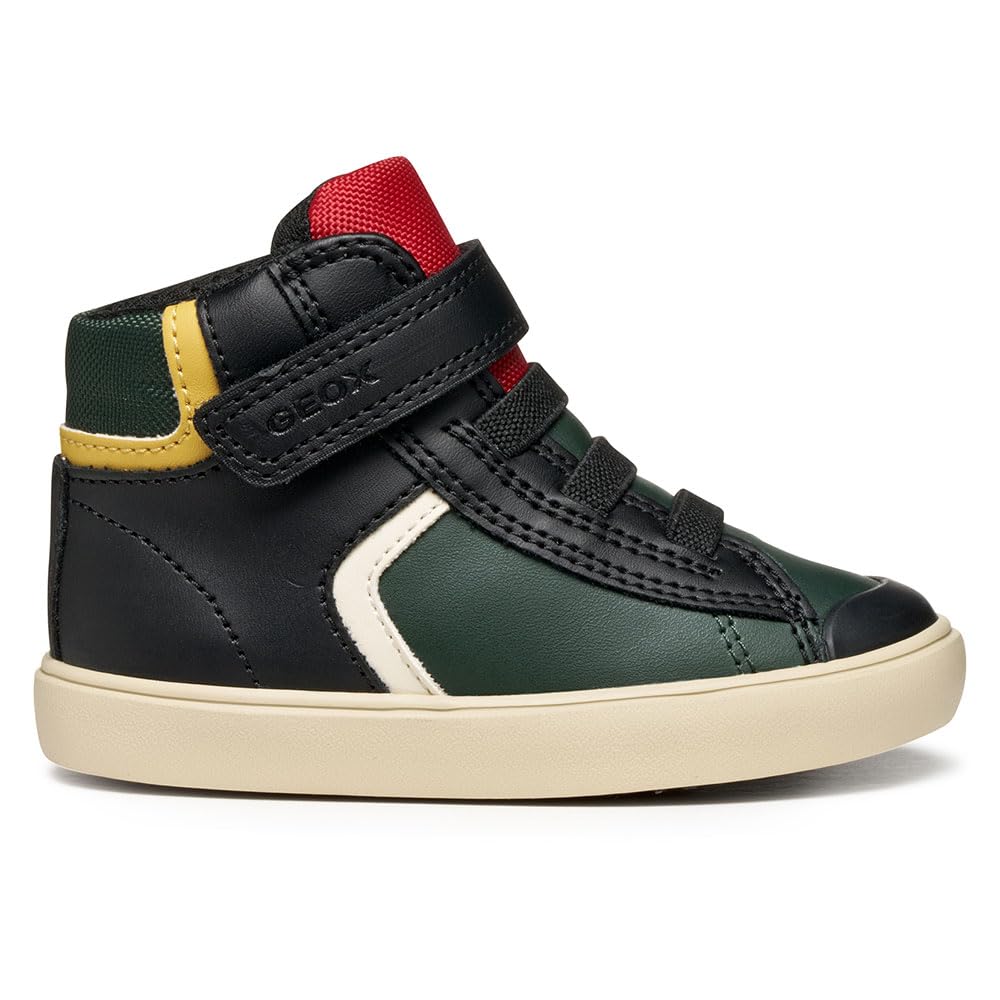 Geox Baby B Gisli Boy Sneakers Black/Dk Green, 25 EU