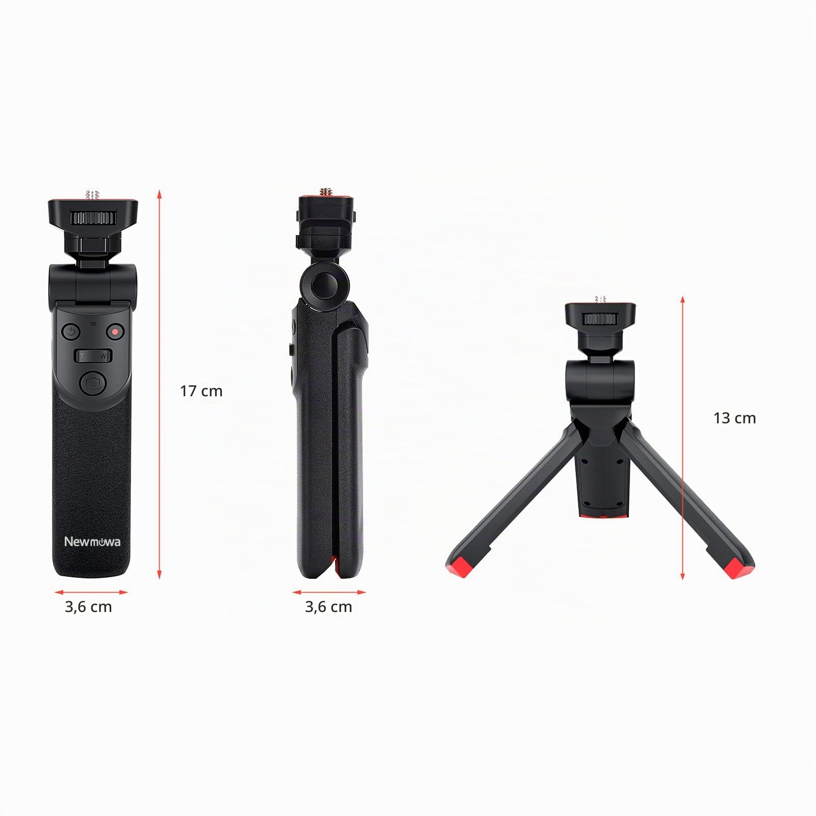 Newmowa Portable Remote Control Mini treppiede impugnatura per scatti a mano per Sony ZV1 RX100 VII M1 M2 M3 M4 M5 M6 M7 A6000 a6100 a6300 A6400 A6500 A6600