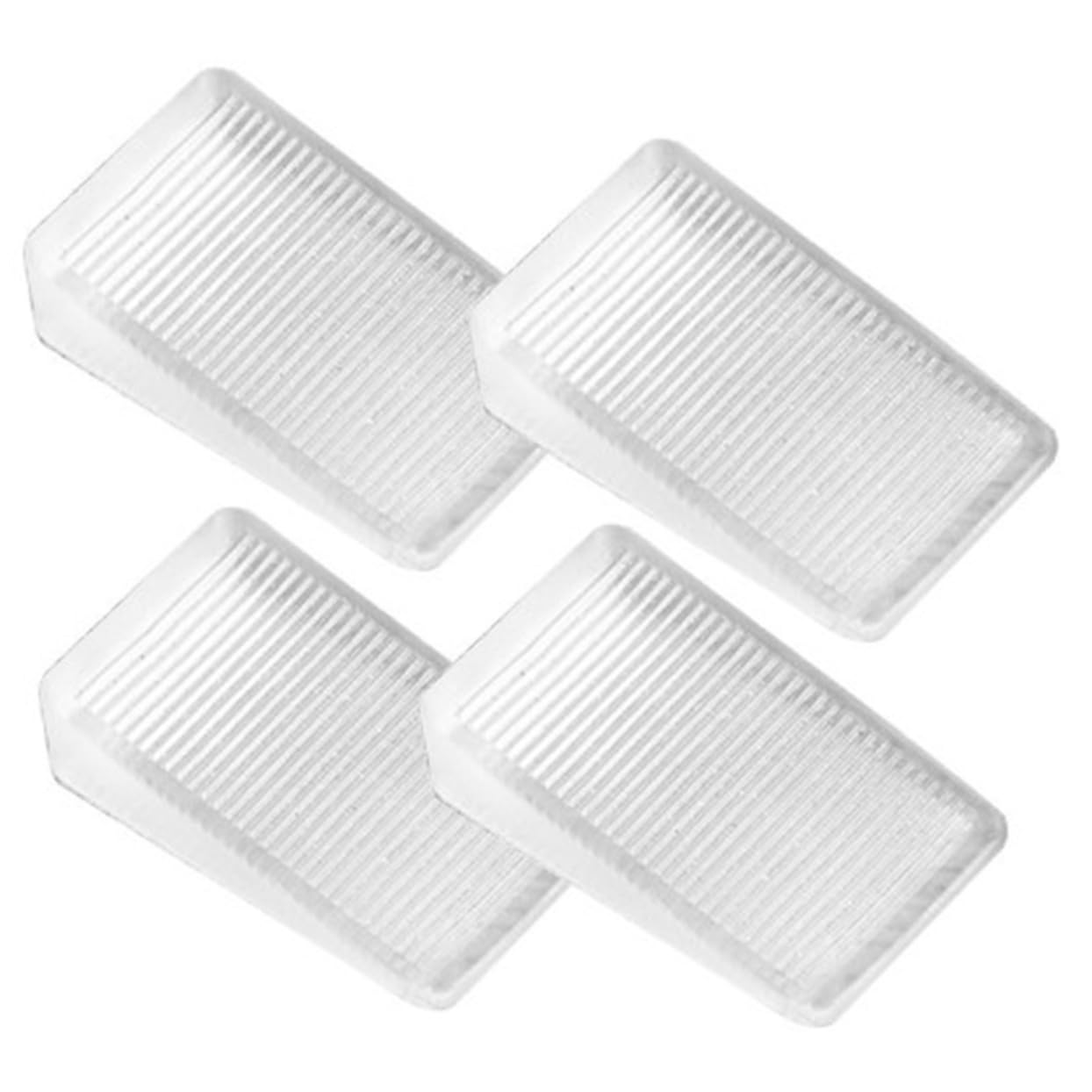 Mikikit Cabinet Feet Rubber Blocks 4pcs Leveling Shims Table Leg Levelers Furniture Shims Non-Slip Design for Floor Protection