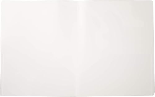 Filexec 50116-31213 - Carpeta de 2 bolsillos, troquelada para tarjetas de visita, transparente translúcida (paquete de 12)