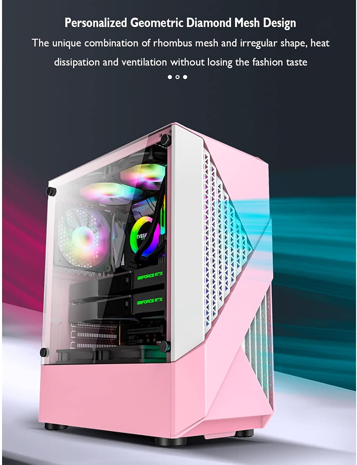 SilverStone SETA H1シリーズ ARGBライティング装備のミッドタワー