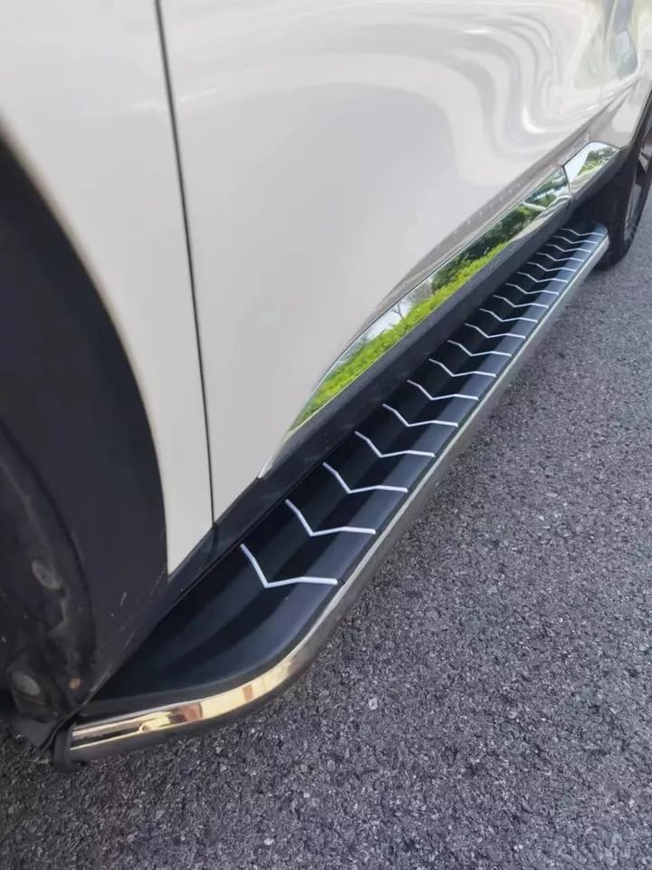 Running Board for Jaguar E-PACE 2017-2023 2024 Door Fixed Side Step Pedal Nerf Bar Platform Ptotector 2Pcs(with Brackets)