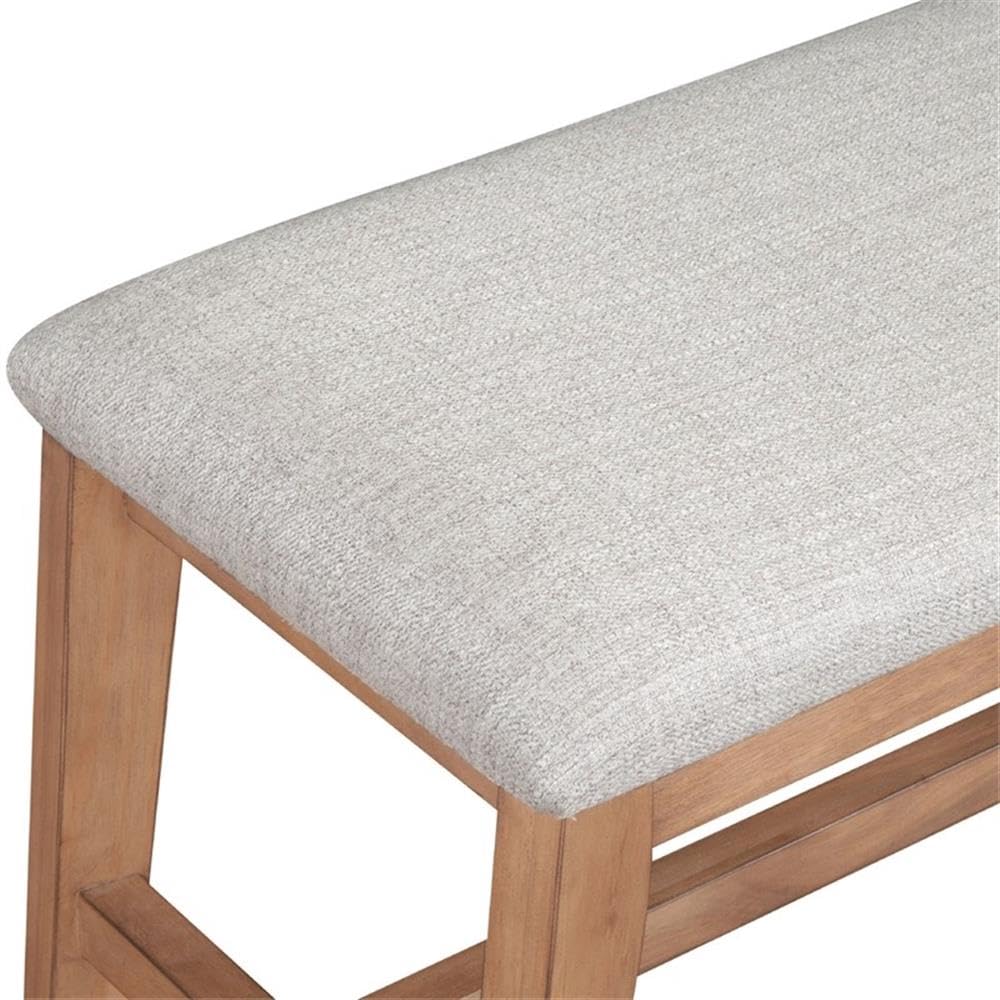 Alpine Furniture Olejo Solid Pine Dining Bench in Natural