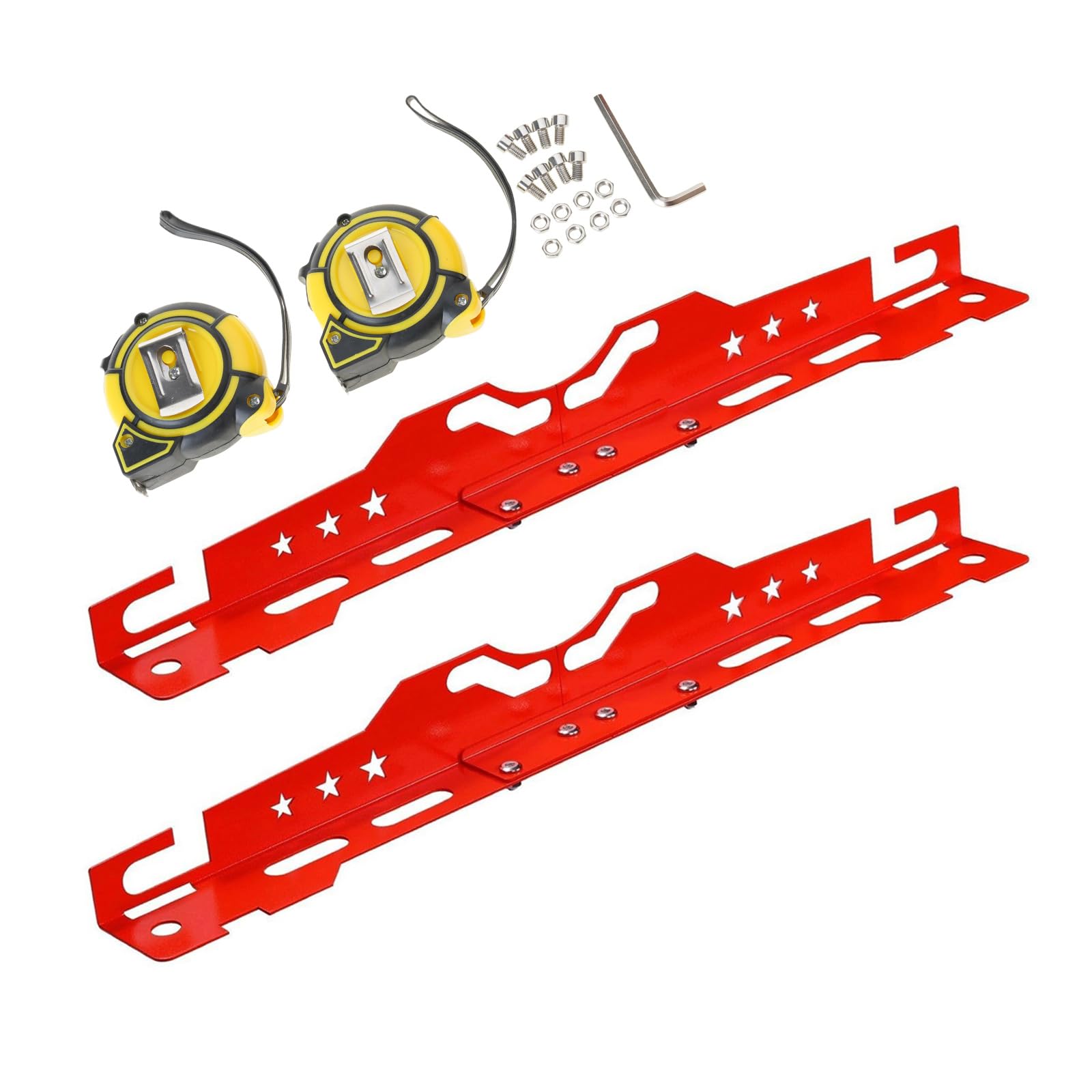 Montesy Wheel Alignment Tool Heavy Duty Aluminum Toe Plates Precise Calibration Tool for Accurate Calibration & Easy Storage
