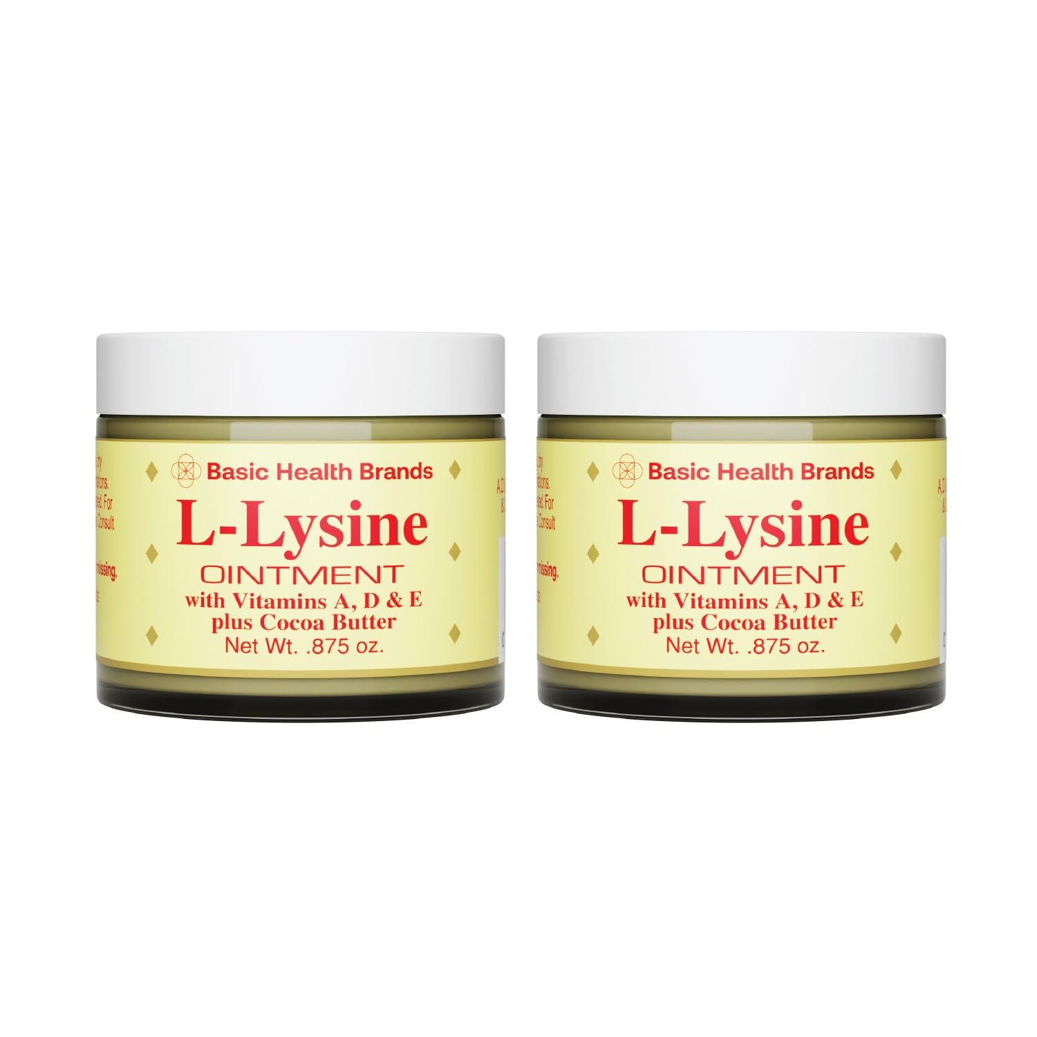 Organics L Lysine Lip Ointment 0.875 Oz 0.875 Ounce (Pack of 2) Multi