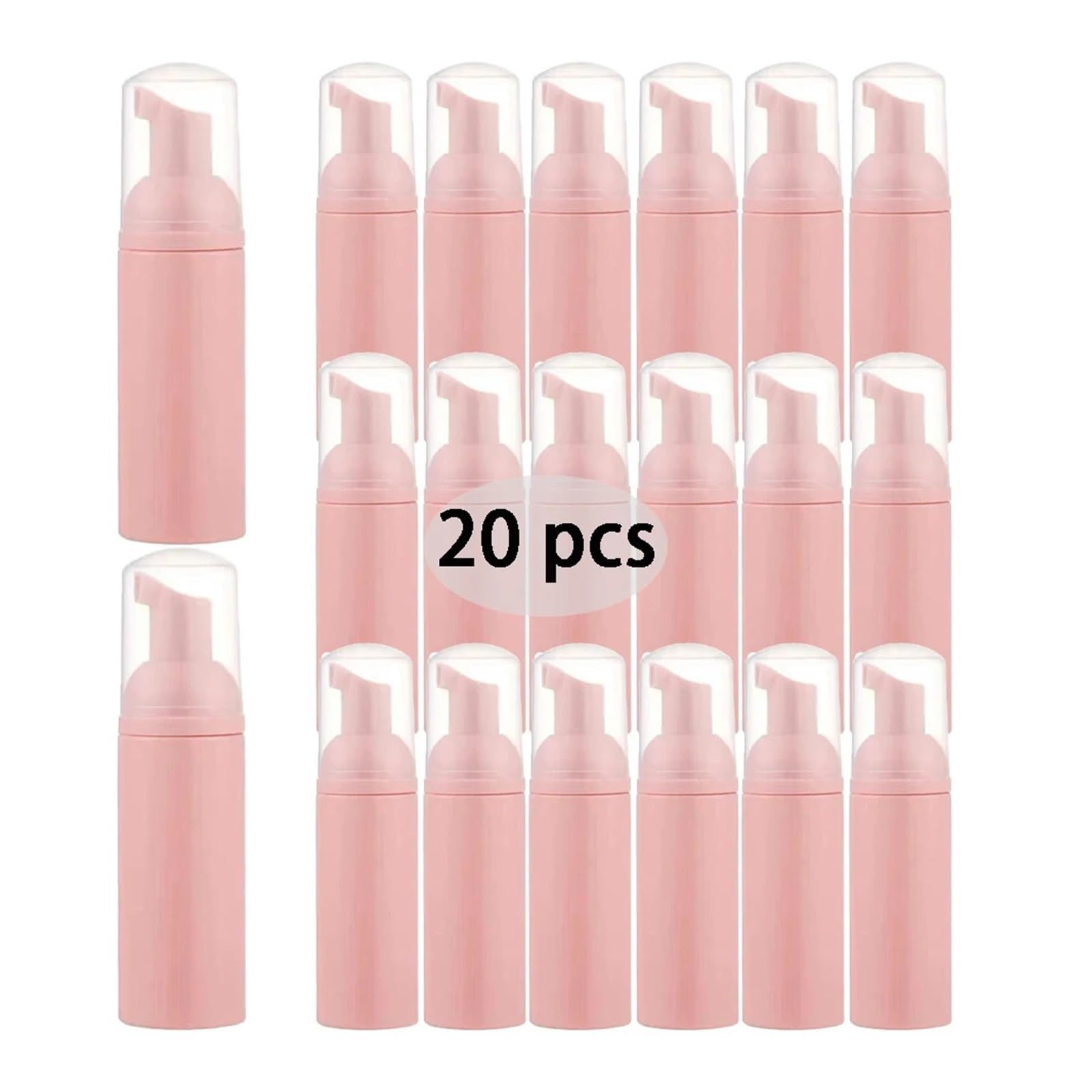 20 szt. 60 ml podróżne butelki z pompką piankową do dozownika płynów wielokrotnego użytku (20 szt.-P-P-T)