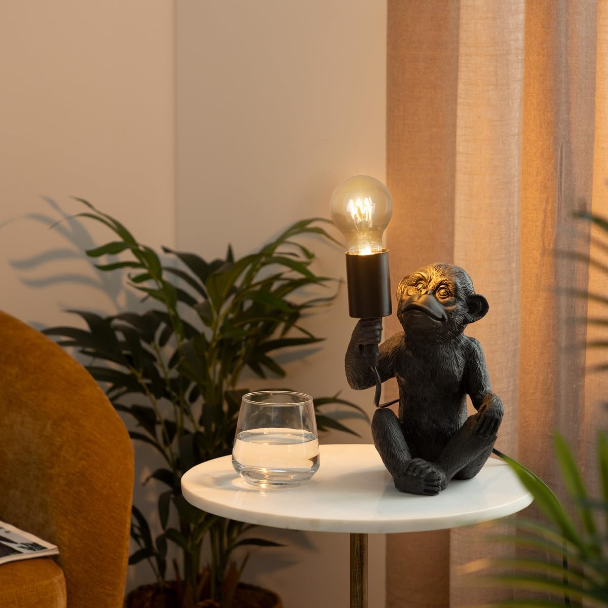 Lampada SPE monkey nera H24,5