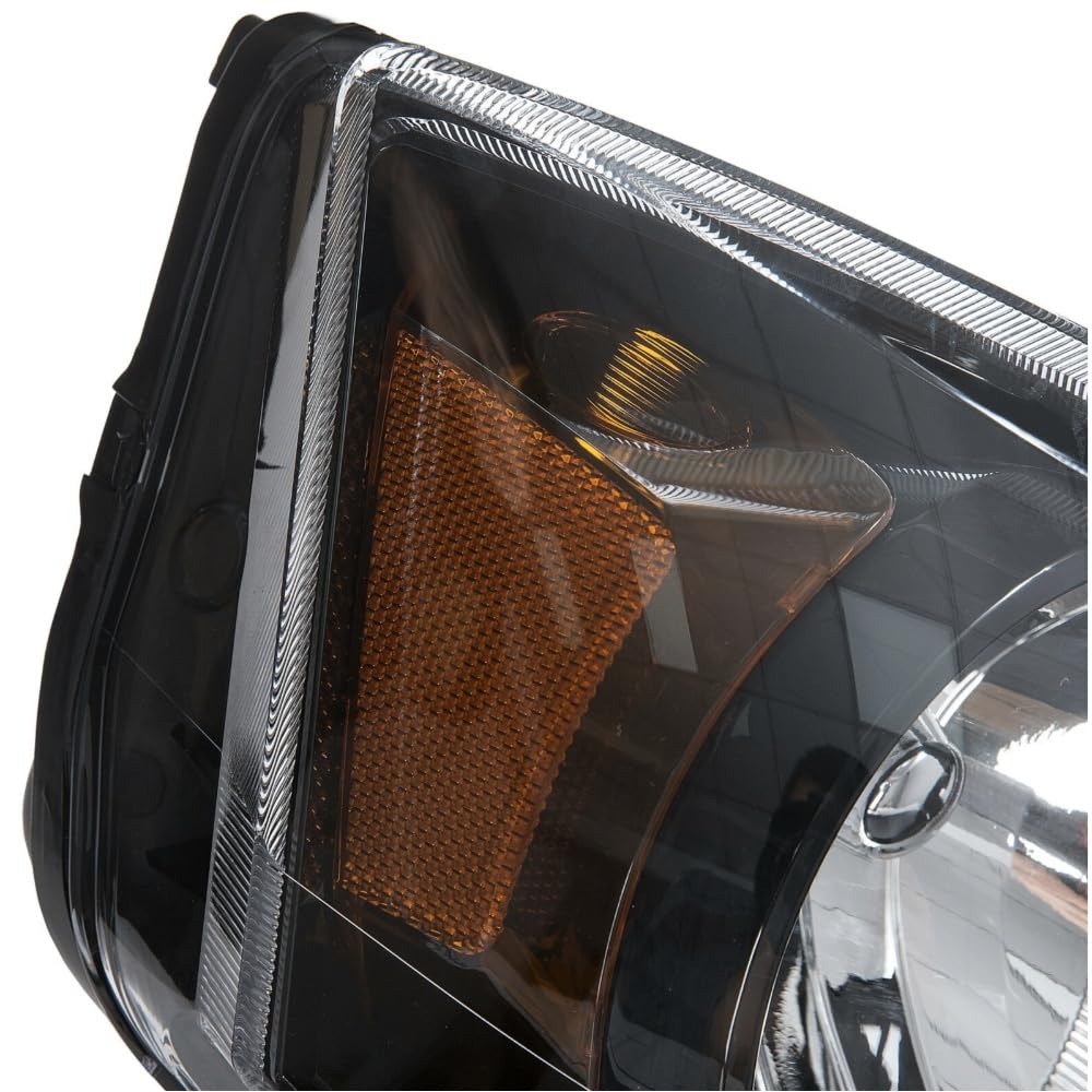 Amazon.com: YOYOCOLL Headlight Right Side Plastic Clear Lens Black 