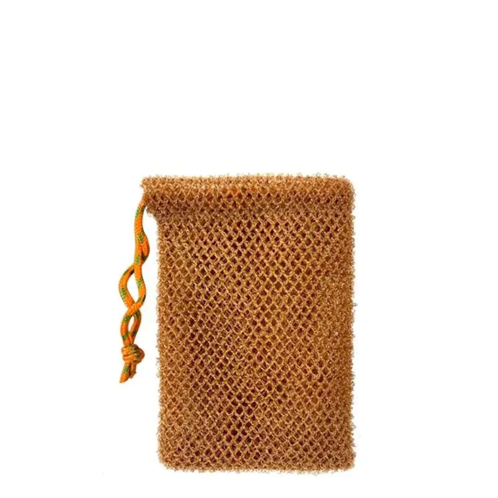 Zhsoao Brown 10X14cm 12Pcs Thicken Nylon Soap Saver Bag For Bath & Shower