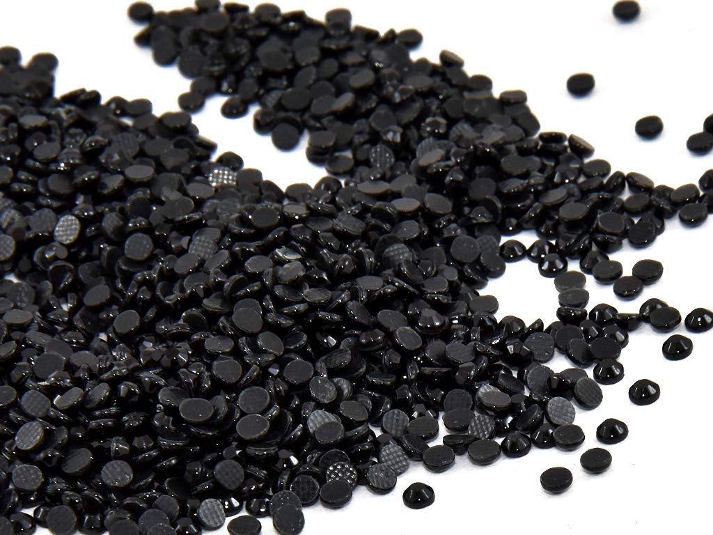 The Design Cart Jet Black Octagon Hotfix (10 ss) (600 Grams) for Embellishing, Handbags, Art abnd Craft Supplies-image-9