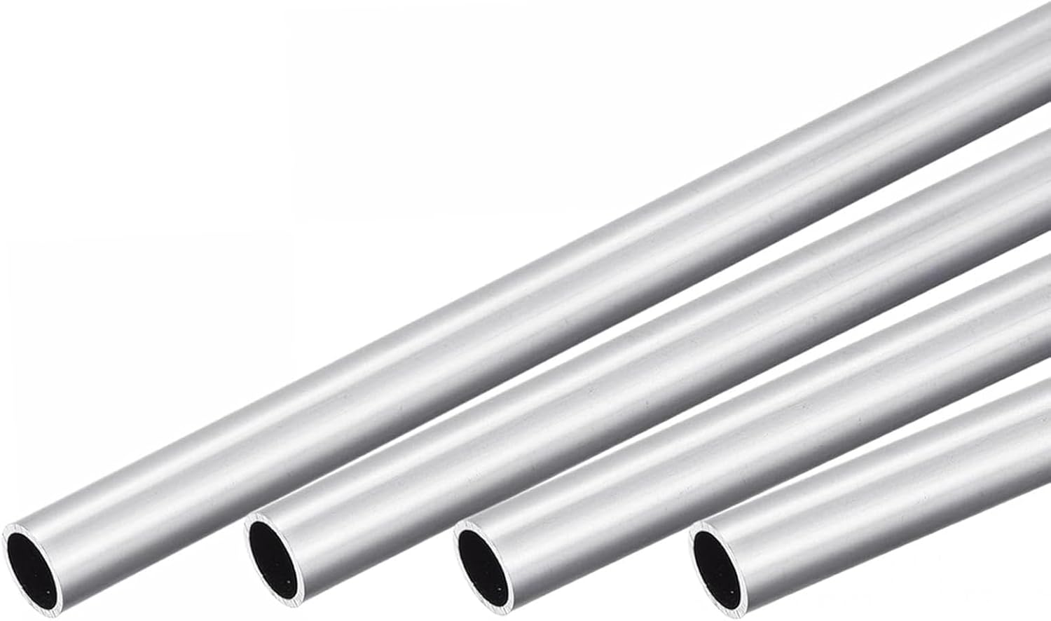 Lot De 6 Tubes Carrés Aluminium 6063 10x10 Mm (Épaisseur 1mm) - Longueur 300 Mm | Pour Châssis, Bricolage & Construction