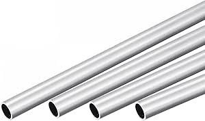 Aluminium Rundrohr 17mm - 2 Stück 300mm Nahtlos Für DIY Projekte