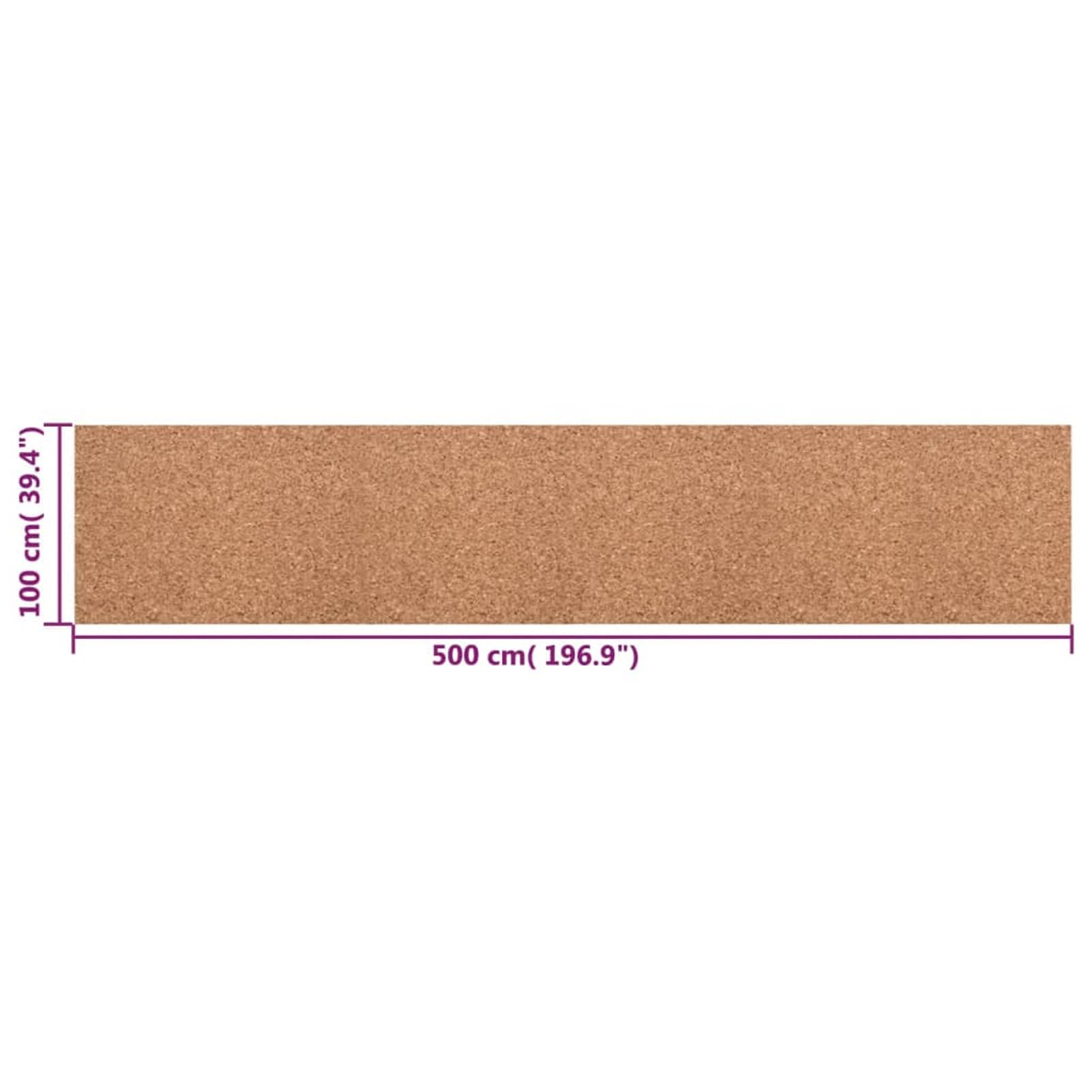 Homgoday Rollo de Corcho 100x500 cm 8 mm Aislamiento Bricolaje