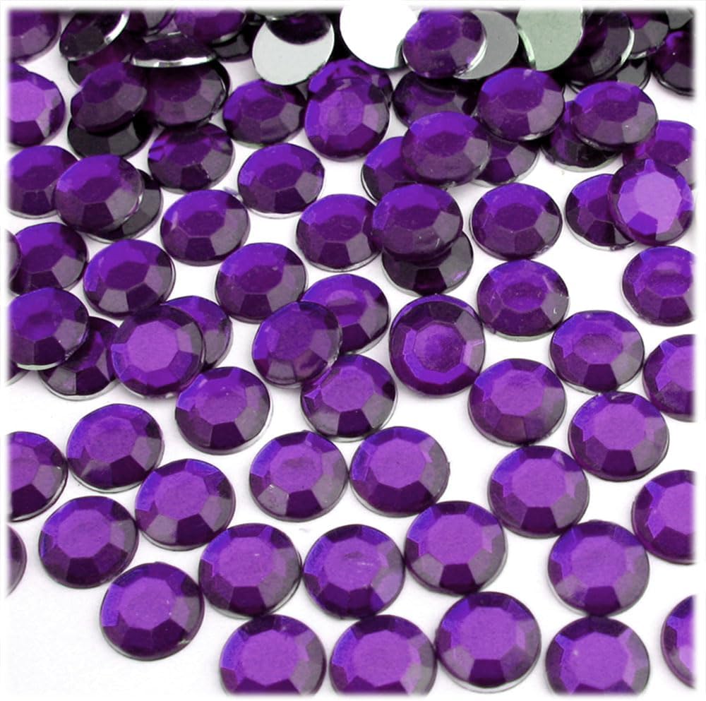 The Crafts Outlet 1,000pc Rhinestones Round 11mm - Jewel Tone Assortment