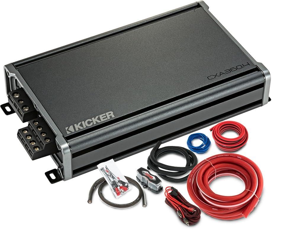 Amazon.com: KICKER Amplifier and Amp Kit Package of 2 Items - CX