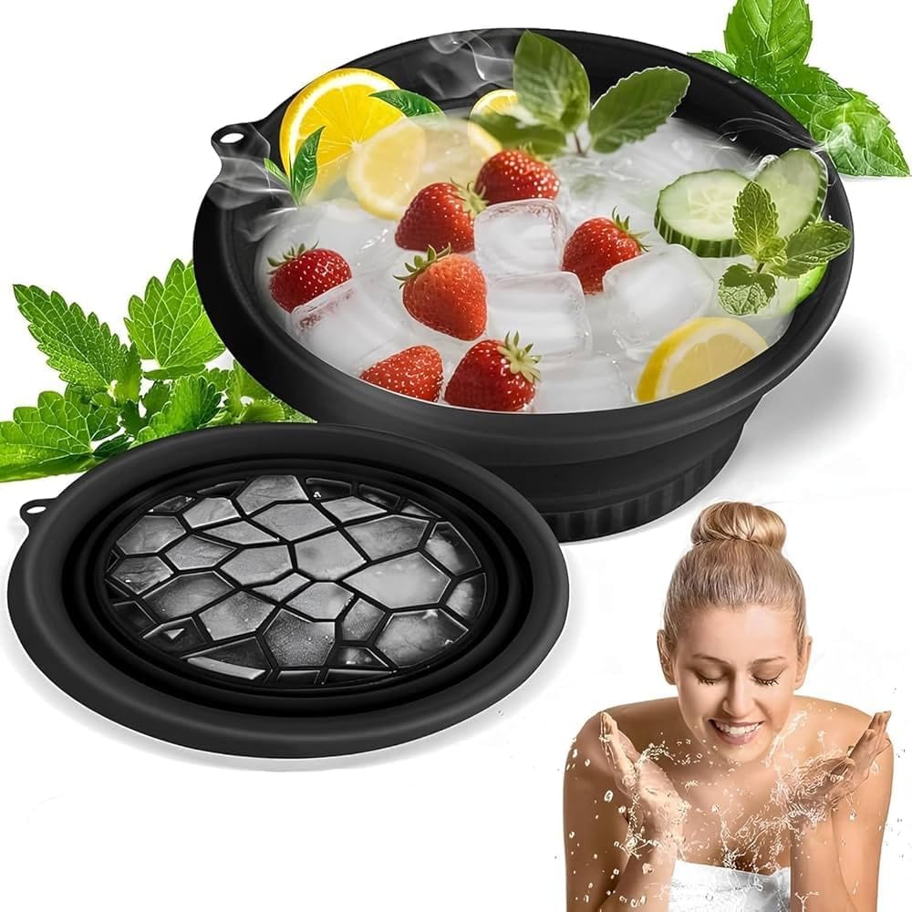 Ice Face Bowl for Skin Care, Silicone Ice Water Facial Bowl for Face Icing – Reduce Puffiness, Tighten Pores & Glow Skin – Reusable Cold Therapy Bowl for Daily Skincare-picture-27