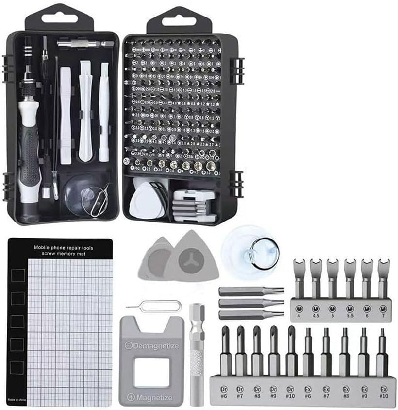 Precision Screwdriver Set,138 in 1 Computer Screwdriver Kit, Laptop Screwdriver Sets with 117 Screwdriver Drill Bits, Electronics Tool Kit Compatible for Computer, Tablet, PC, iPhone, Watch Repair