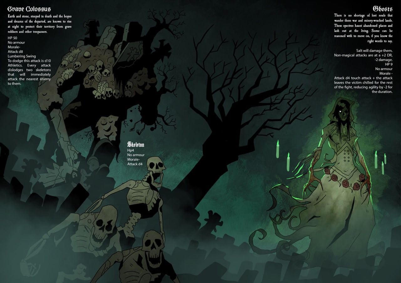 Free League Podstawowy podręcznik czarnego proszku i siarki: Grimdark Folk Horror TTRPG z Dark Magic & Chaos