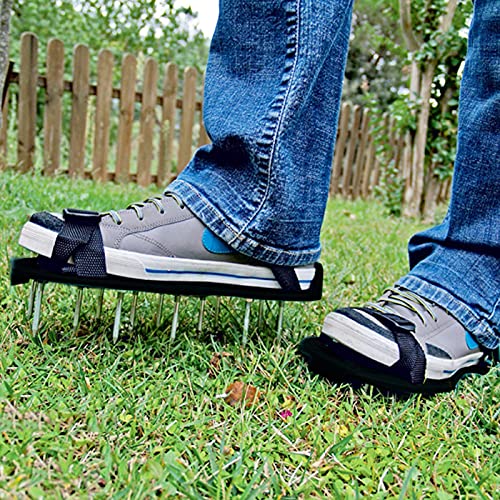 Trintion Lawn Aerator Shoes Garden Grass Aerator Spiked Sandals with 26 Spikes and Adjustable Straps Lawn Scarifier for Effectively Aerating Lawn Soil 8 Trintion Lawn Aerator Shoes Garden Grass Aerator Spiked Sandals with 26 Spikes and Adjustable Straps Lawn Scarifier for Effectively Aerating Lawn Soil - Image 8