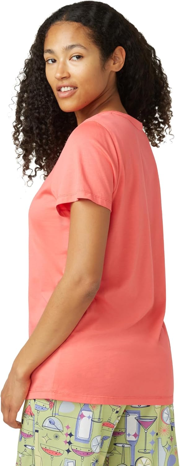 HUE Women's 3/4 Sleeve V-Neck Sleep Tee - Image 3