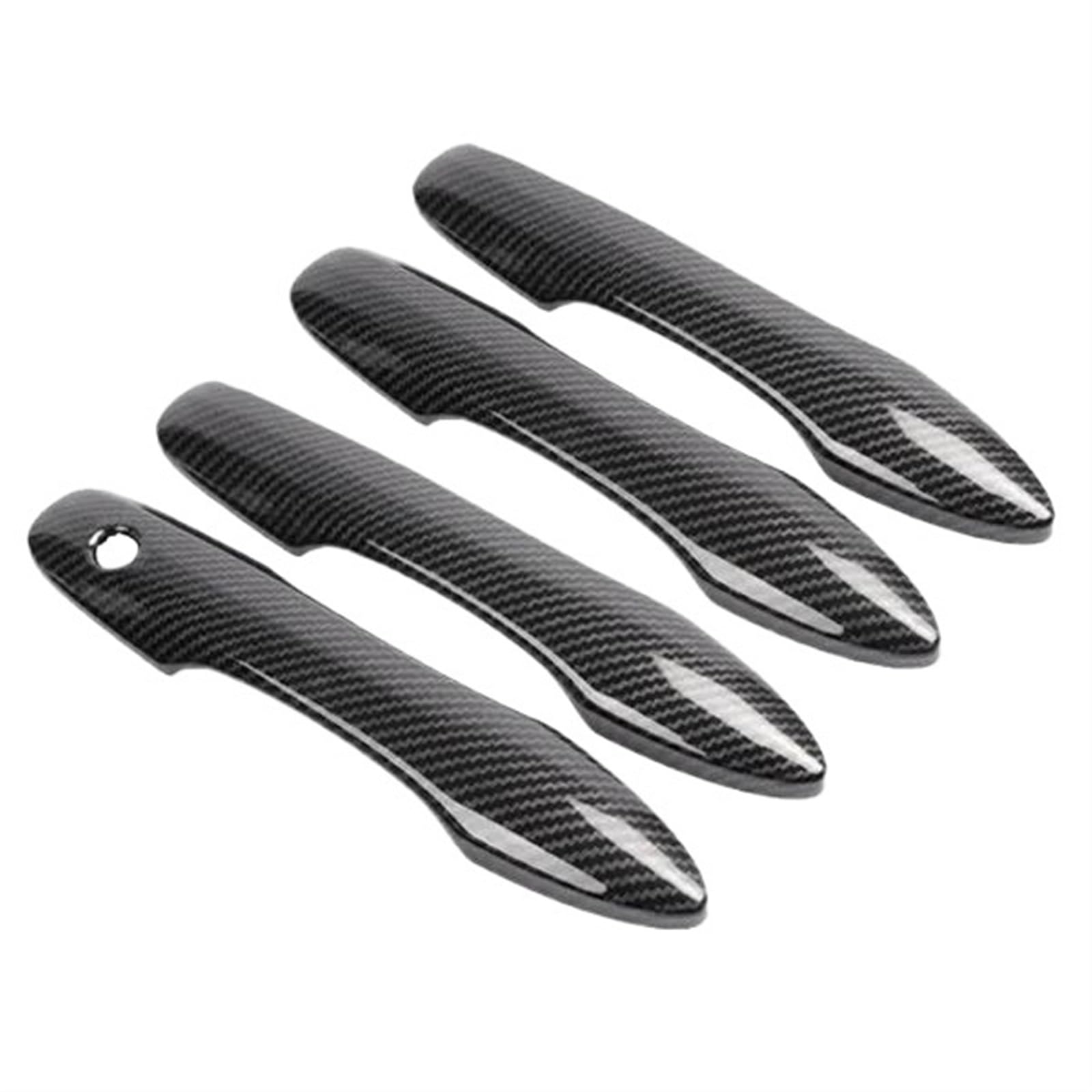 Lzbzhb 4Handle 1 Button Car Exterior Outsidedoor Handle For Toyota For Noah For Voxy 90 R90 2022 2023 2024 Car Exterior Styling Stickers Carbon Fiber Door Handl Cover(4Handle 1 Button)