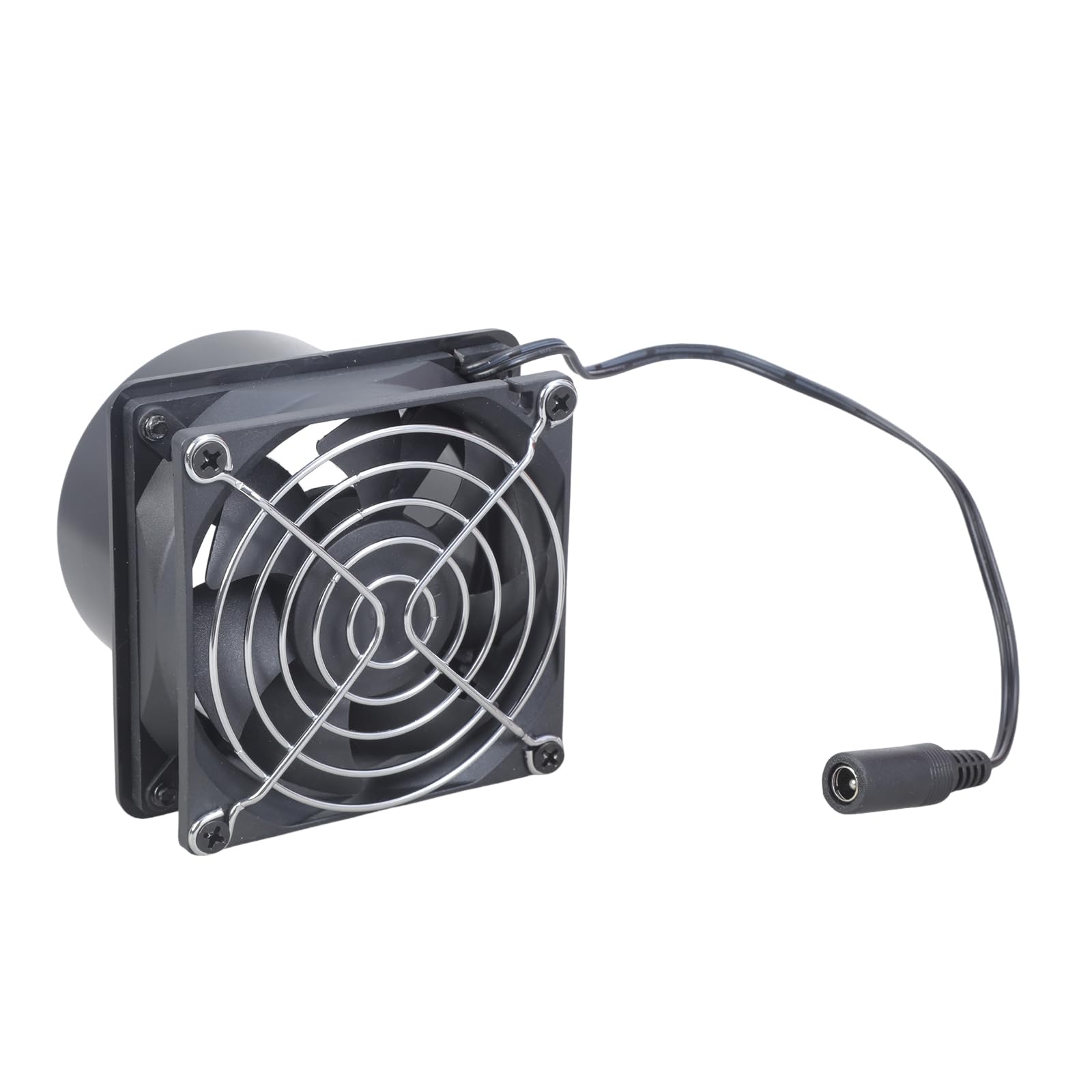 YHAILI 80mm Fan 12V 0.33A Inline Duct Blower Double Ball Bearing Design For Greenhouse Pet House And Soldering