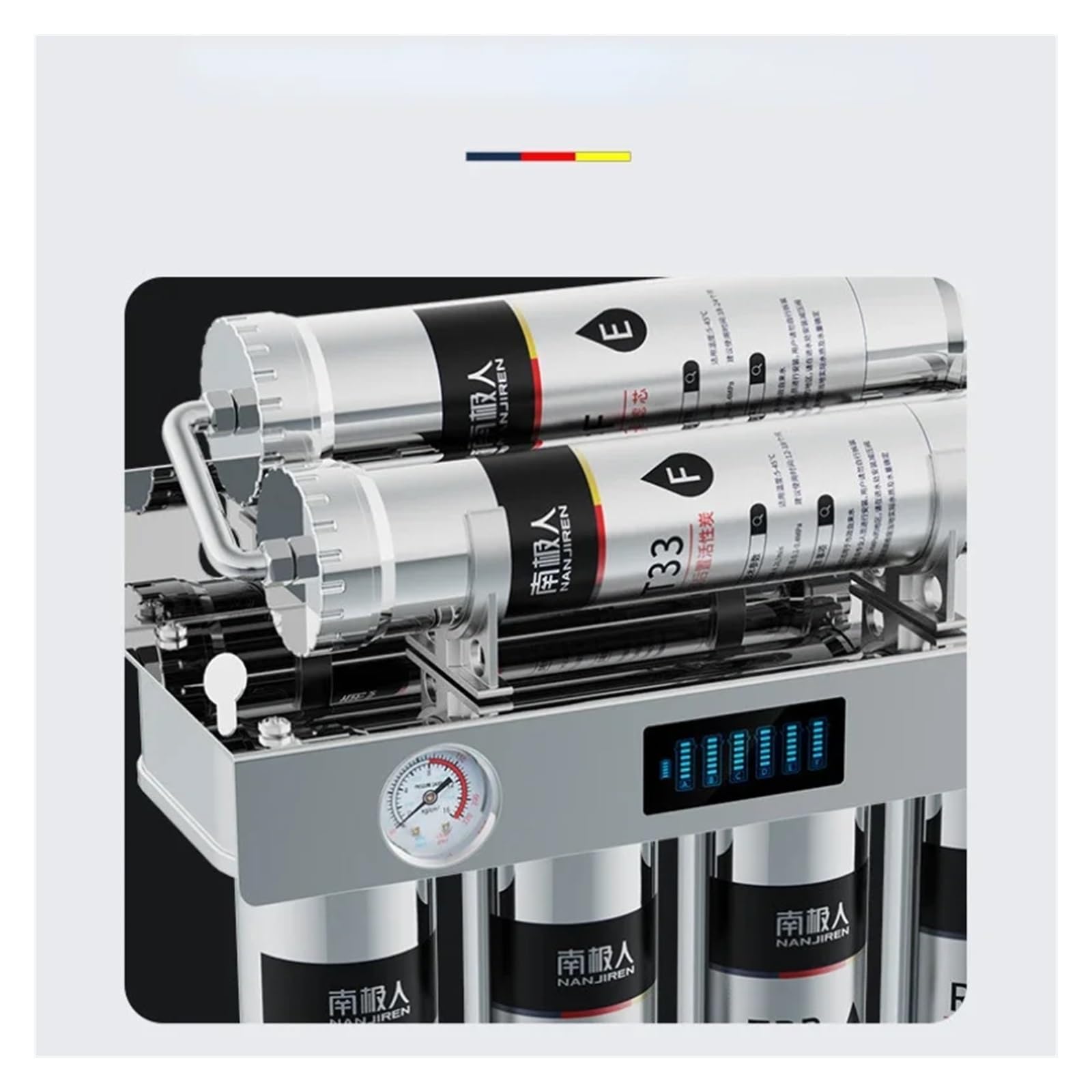 Purificateur d'eau en acier inoxydable for cuisine, purificateur potable directe, filtre de robinet du, machine magnétisée à ultrafiltration(Level 5 upgrade)