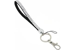 34 Colors Crystal Wristlet Glitter Keychain Wristlet