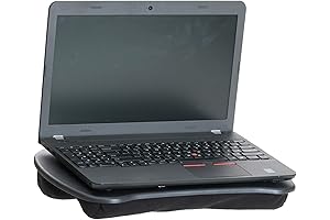 Mind Reader Portable Small Lap Desk with Built-in Cushion, 17" x 12.5"