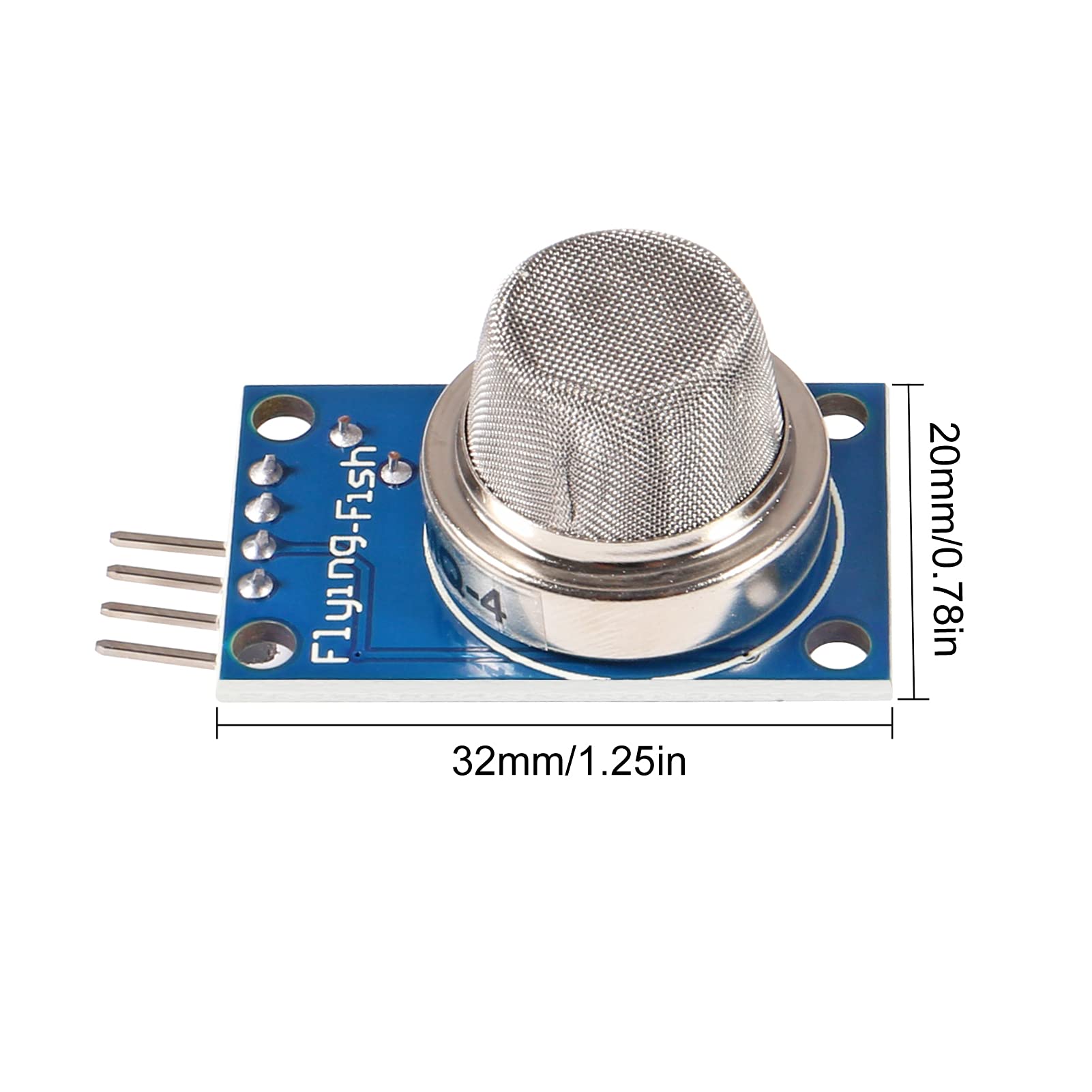 5 stücke MQ4 MQ-4 Methangassensor Naturkohle Co Methandetektormodul für Arduino Raspberry Pi ESP8266 MQ4 5V DC (MQ-4)