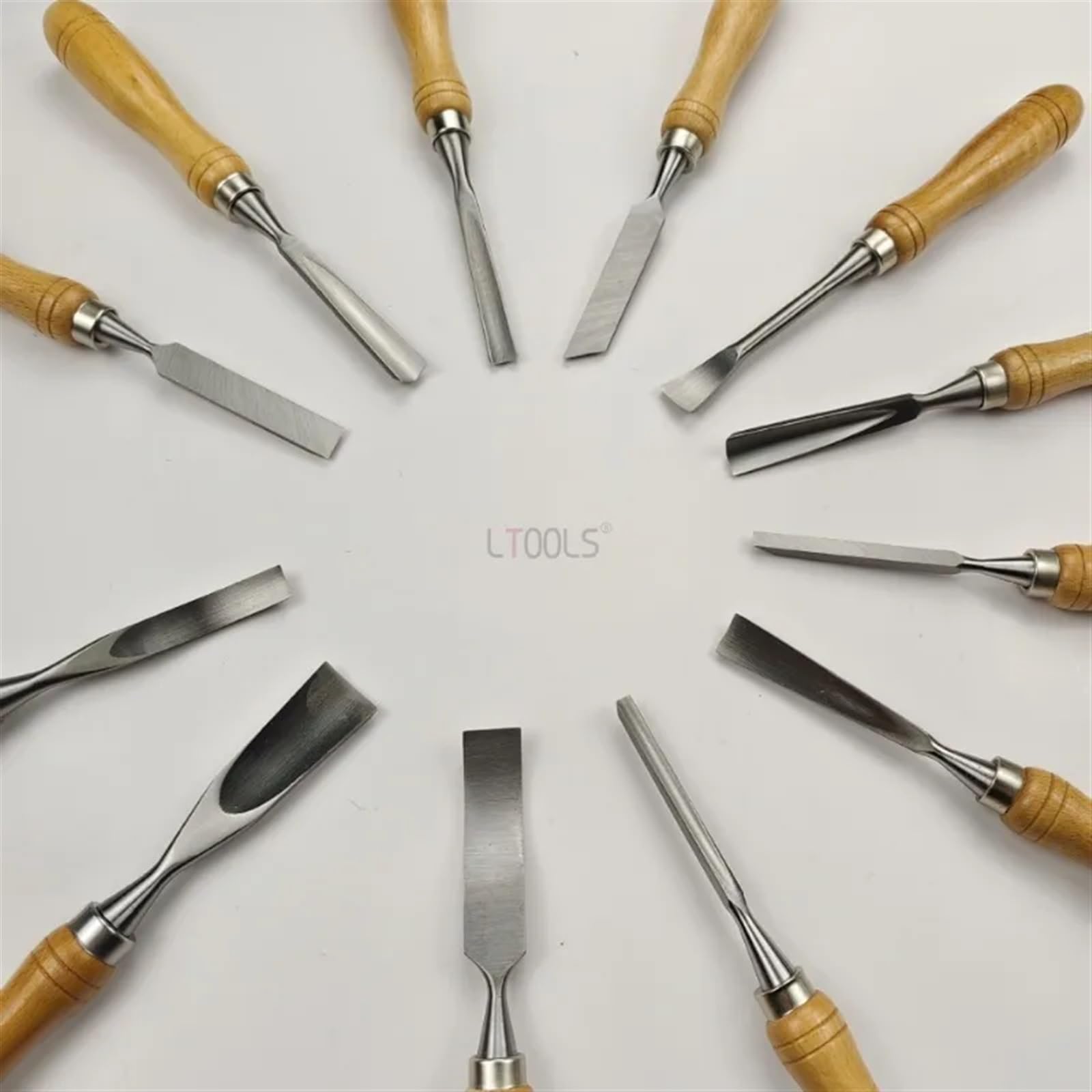 12 unid/Set Kit de cincel for Tallado de carpintería, Herramientas Profesionales de cincel de Cuchilla de Grabado de Madera, carpintería, Cortador escultórico de precisión DIY