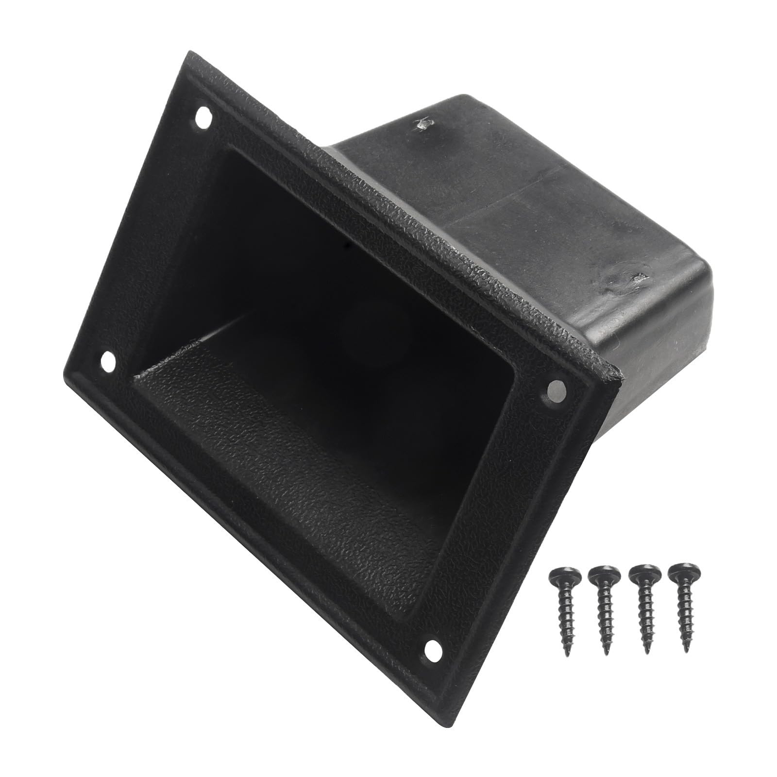PS12981 Lot de 2 poignées de haut-parleur portables avec design encastré en plastique pour faciliter le transport et le montage sécurisé