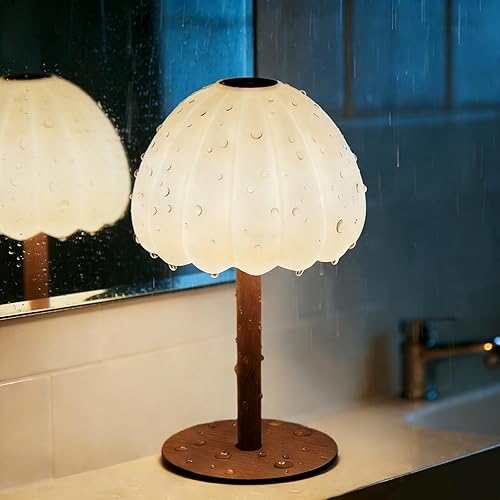 Miniatura 9 de Lámpara de ducha impermeable inalámbrica, lámpara de baño recargable con control remoto y control táctil, 16 colores cambiables de luz de proyector