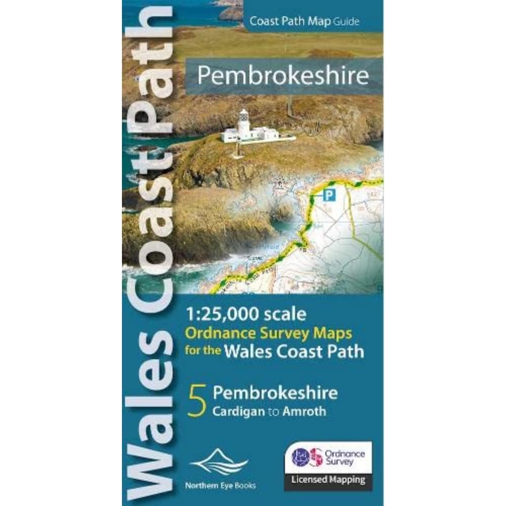 Pembrokeshire Coast Path Map (OS Map Books: Wales Coast Path) - 1:25,000 scale Ordnance Survey mapping for the Pembrokeshire section of the Wales ... ... Ordnance Survey maps for the Wales Coast Path