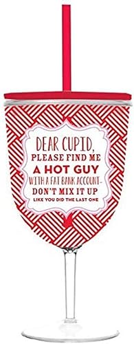 Miniatura 4 de slant collections Creative Brands Jumbo - Vaso de vino sin tallo, 30 onzas, Hello Lover