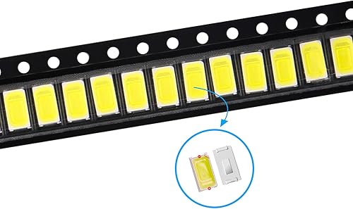 Miniatura 5 de Coliao 200pcs 5730 (5630) blanco SMD LED luces de diodo chips (0.224 in x 0.118 in DC 3V 150mA 0.5W 50-55LM) Super brillante iluminación bombillas