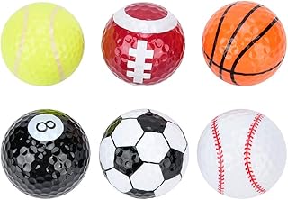 RBRSLALA 6 Pack Funny Golf Balls for Men Colored Cool Novelty Cheap Trick
