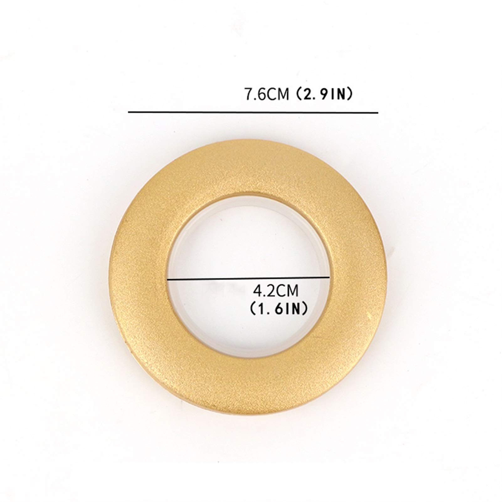 Anelli per Tende Bresso Denso Silenzioso Anello di Tenda Anello Doccia con Doccia Perforato Anello for Tende a Tenda a Gancio Rotondo Tenda Accessori for Tende Anelli Clip Finestra(C)