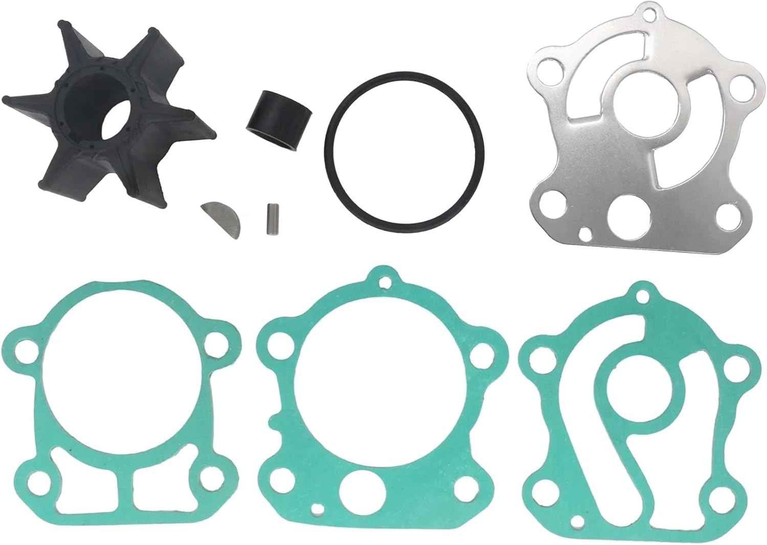 Water Pump Repair Kit Fit for 75 80 90 Hp Outboard Engine Cooling System 692-W0078-A0 18-3370 692-W0078-00