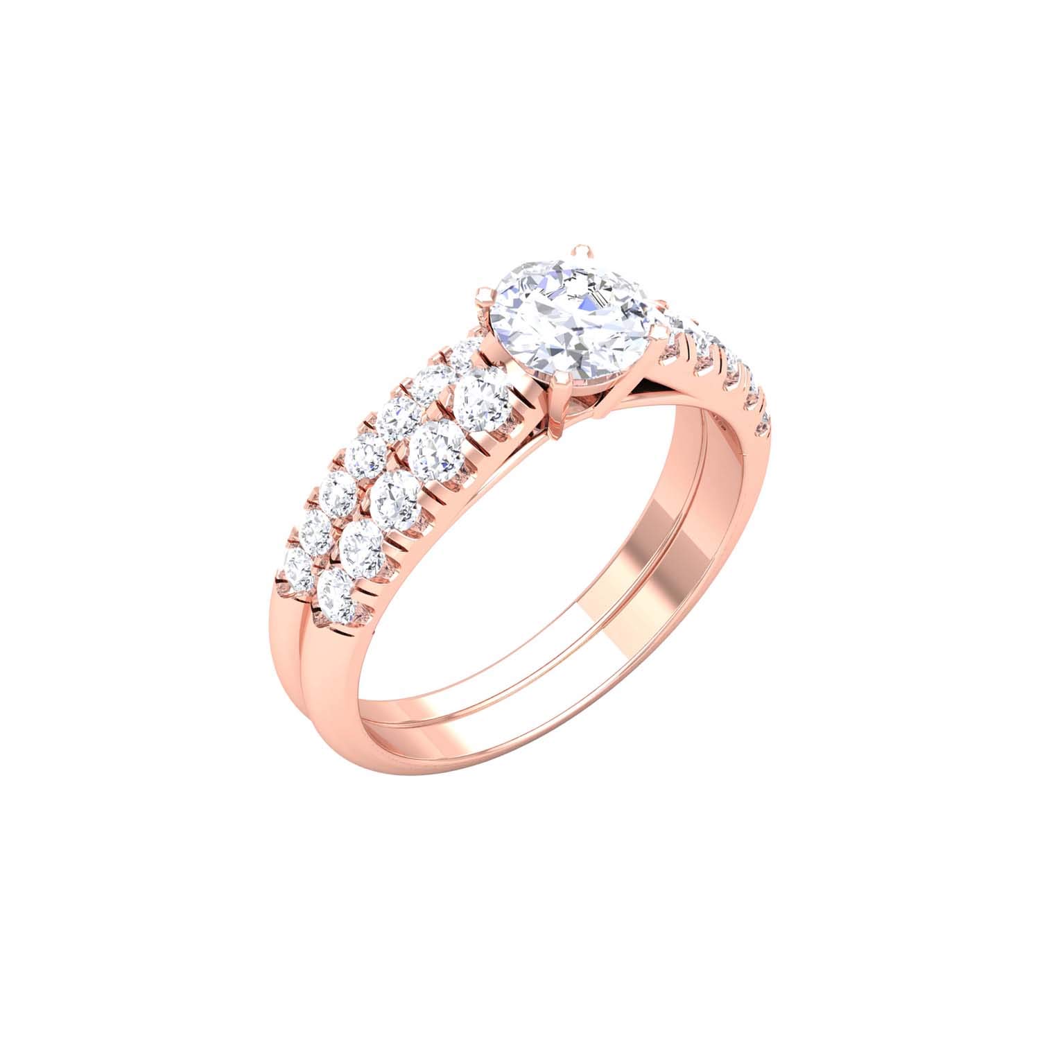 avsar Jewellery 14k (585) Rose Gold Ring for Women-picture-42