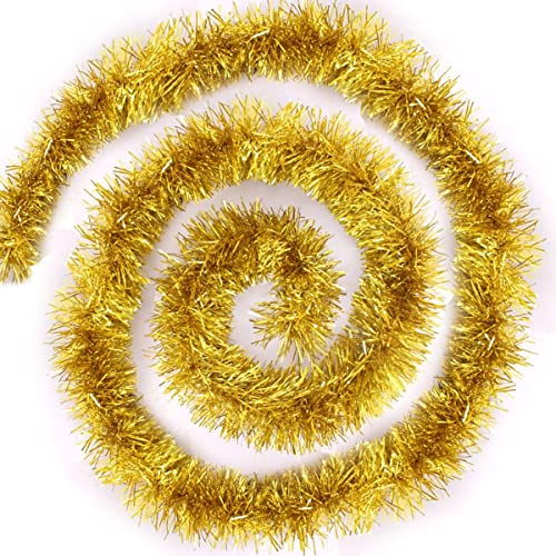 4X Weihnachten Lametta Girlande Weihnachtsbaum Ornamente Metallisch...