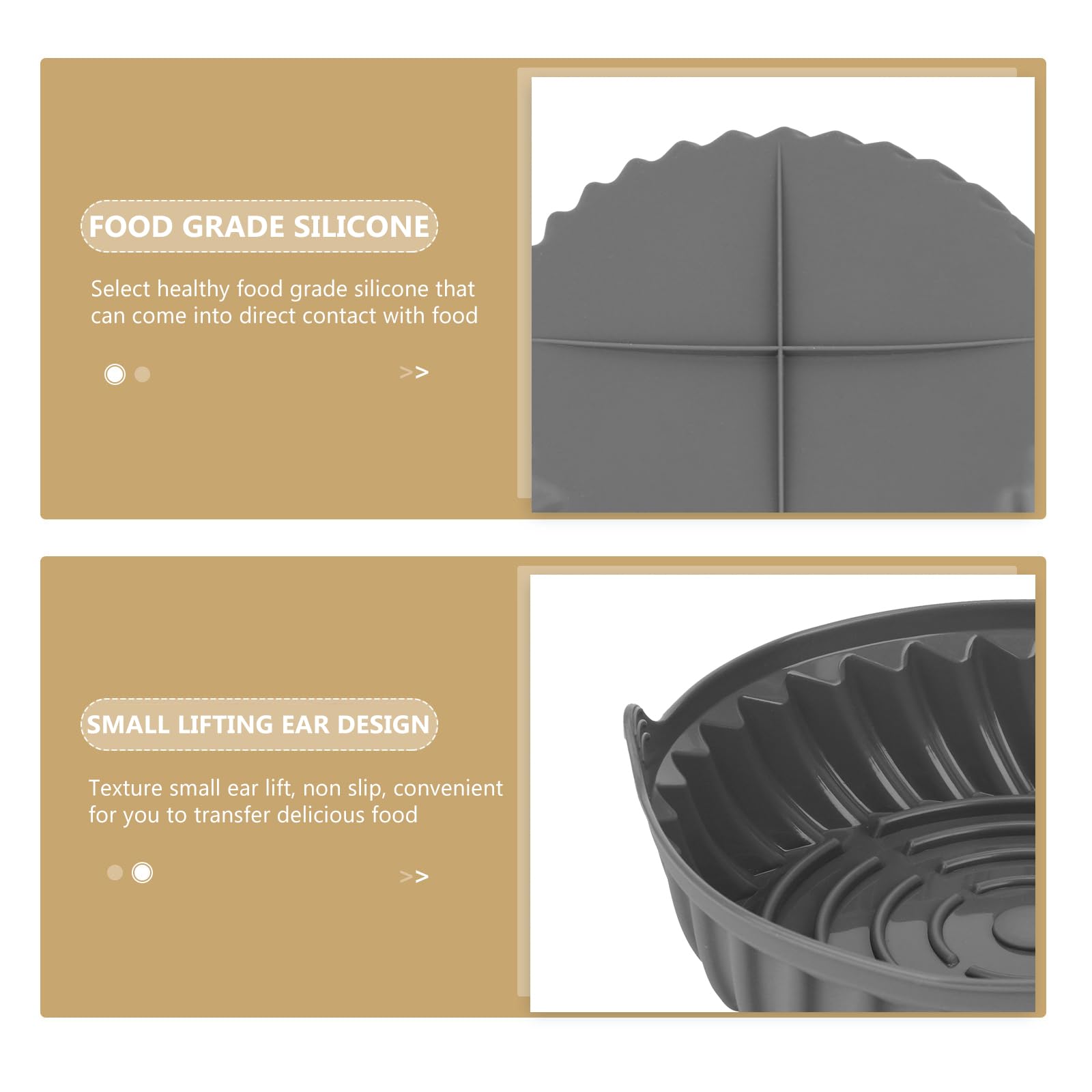 Stampi Per Friggitrice Ad Aria - 2 Pezzi In Silicone, 22 Cm E Savarin - Foto 12