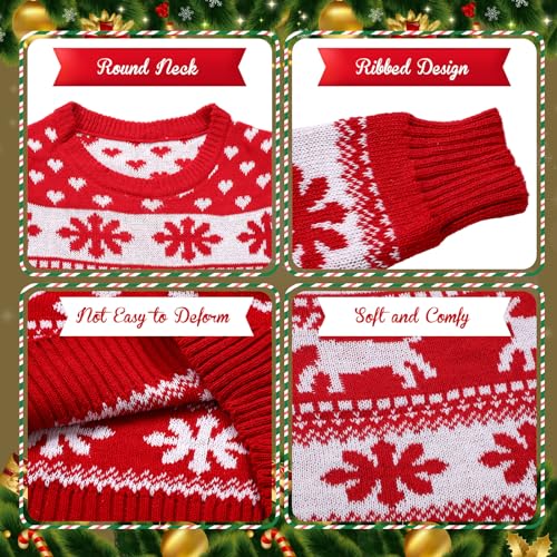 Xaatren Ugly Christmas Matching Family Sweater Xmas Knit Outfit With Hat Pullover Sweaters Classic Traditional Holiday Jumper 3 Xaatren Ugly Christmas Matching Family Sweater Xmas Knit Outfit With Hat Pullover Sweaters Classic Traditional Holiday Jumper - Image 4