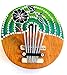 Coconut Kalimba Thumb Piano Hand Painted Kalimba Percussion Instrument 7 Keys Tunable, Professional Sound - JIVE BRAND
