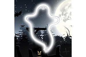 White Ghost Halloween Lights Neon Signs