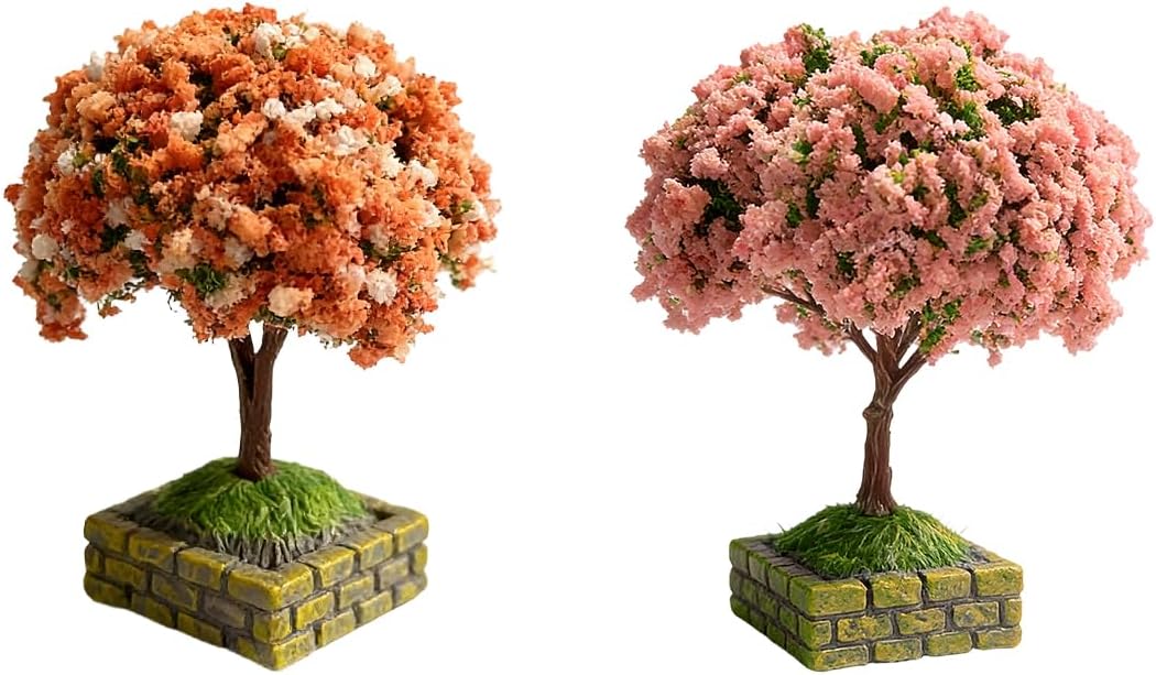 Cute Wishing Tree Car Dashboard Ornament, 2PCS