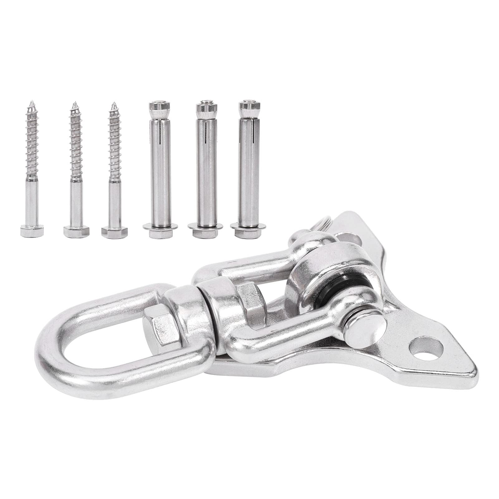 DOITOOL 1 Set Swing Buckle Swing Indoor Metal Holder Yoga Swings for Indoor Use Indoor Swing Hanger Metal Coat Hanger Hook Hammock Fitting Lifts To Rotate Stainless Steel Accessories