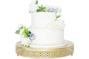 Gold Finish 16 inch Cake Stand, Wedding Party Centerpiece