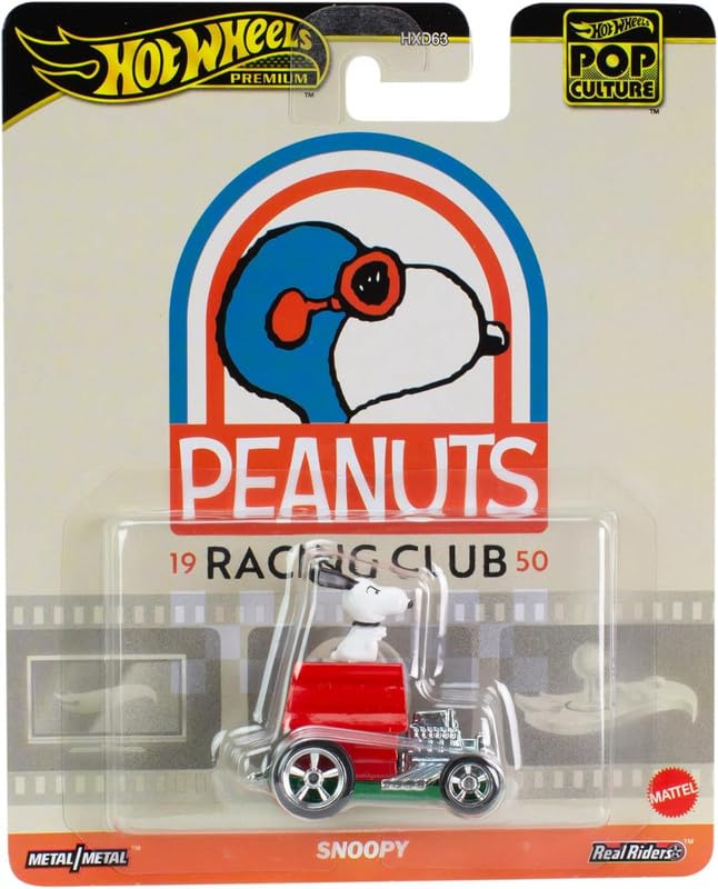 SNOOPYミニカー Hot Wheels Premium Peanuts 19 Racing Club 50 Snoopy for 3 Years